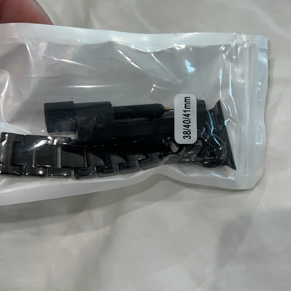 NEW✨ Apple Watch Band Luxury Graphite Black Adjustable Latched Loop - Picture 10 of 13